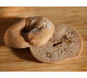 Bagels mit Walnüsse 2 Stück, frisch gebacken