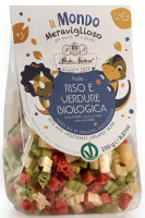 Bio Tricolor Reis Nudeln Dinosaurierform - glutenfrei