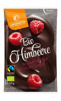 Bio Himbeeren in Zartbitterschokolade - glutenfrei