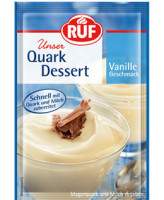 Quark Dessert Vanille Geschmack - glutenfrei