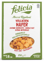 Bio Vollkorn Hafer Mezzi Rigatoni - glutenfrei