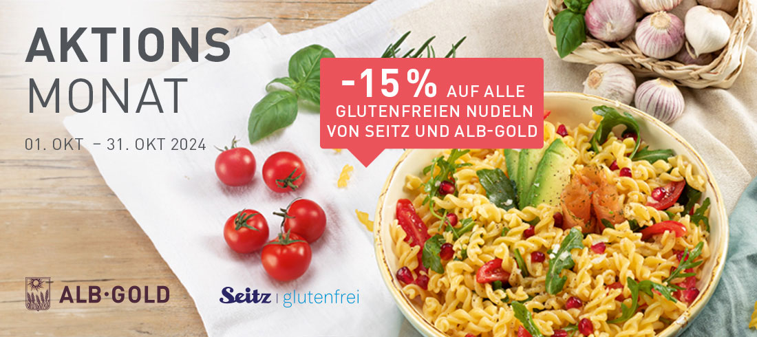 15% Rabatt auf alle Nudeln von Seitz und Alb-Gold